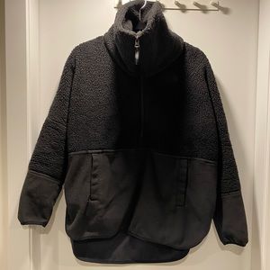 North face winter teddy jacket sweatshirt